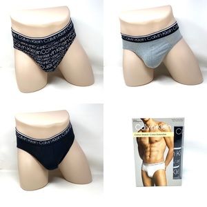 💖MEGA SALE💖Calvin Klein NP24200-005 3-pack Cotton Hip Brief Men’s Underwear